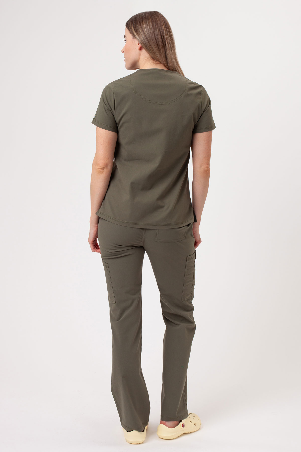 Dámske lekárske nohavice Dickies Forge Straight Leg olivkové-1