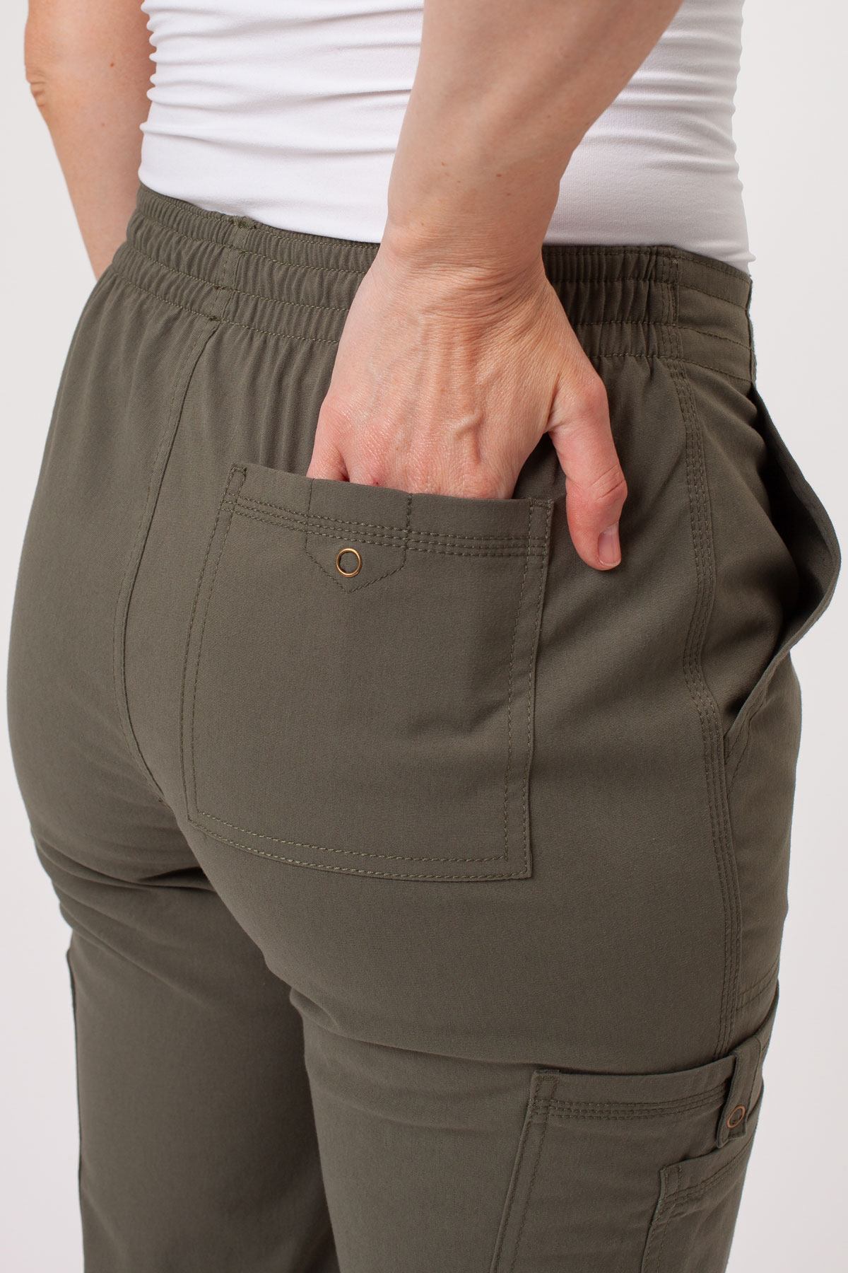 Dámske lekárske nohavice Dickies Forge Straight Leg olivkové-5