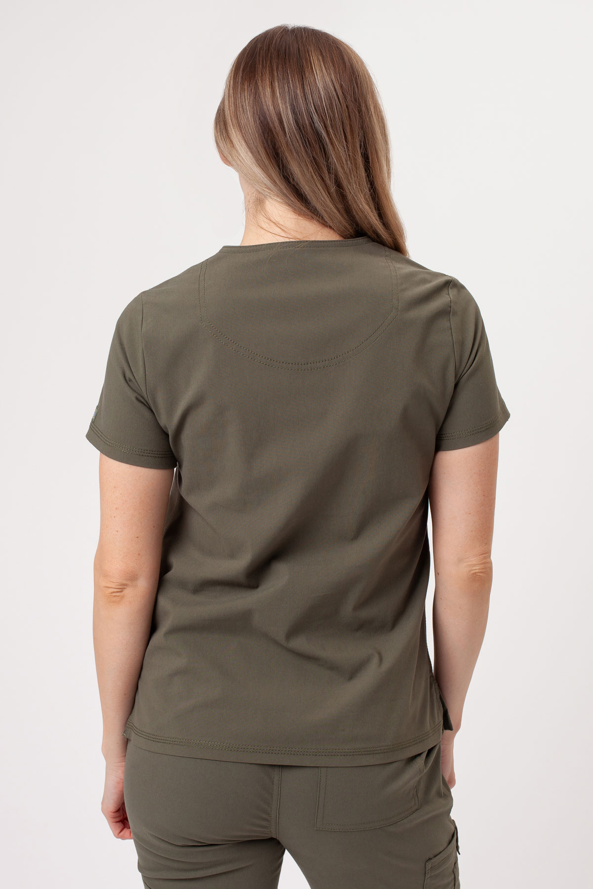 Dámska lekárska súprava Dickies Forge V-neck olivková-5