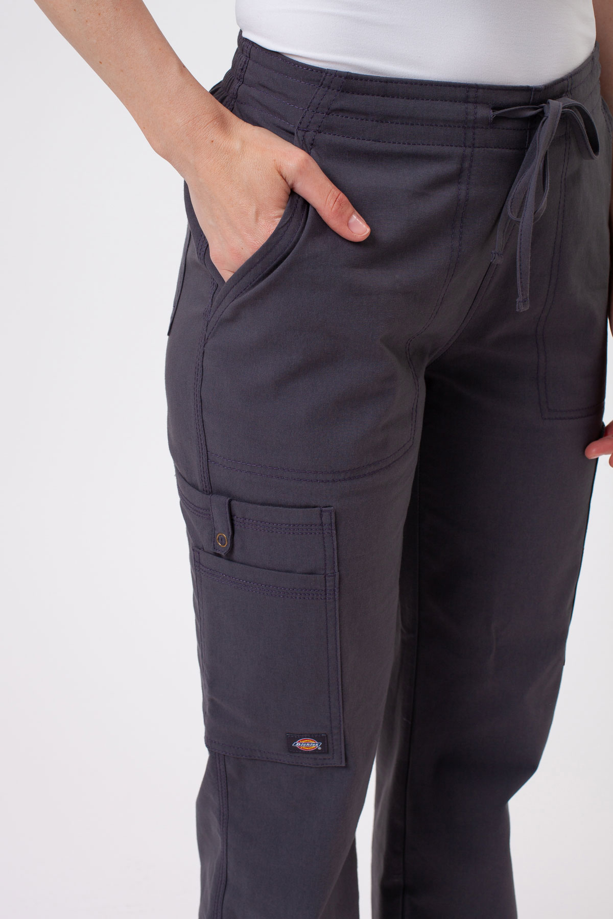 Dámska lekárska súprava Dickies Forge V-neck šedá-9