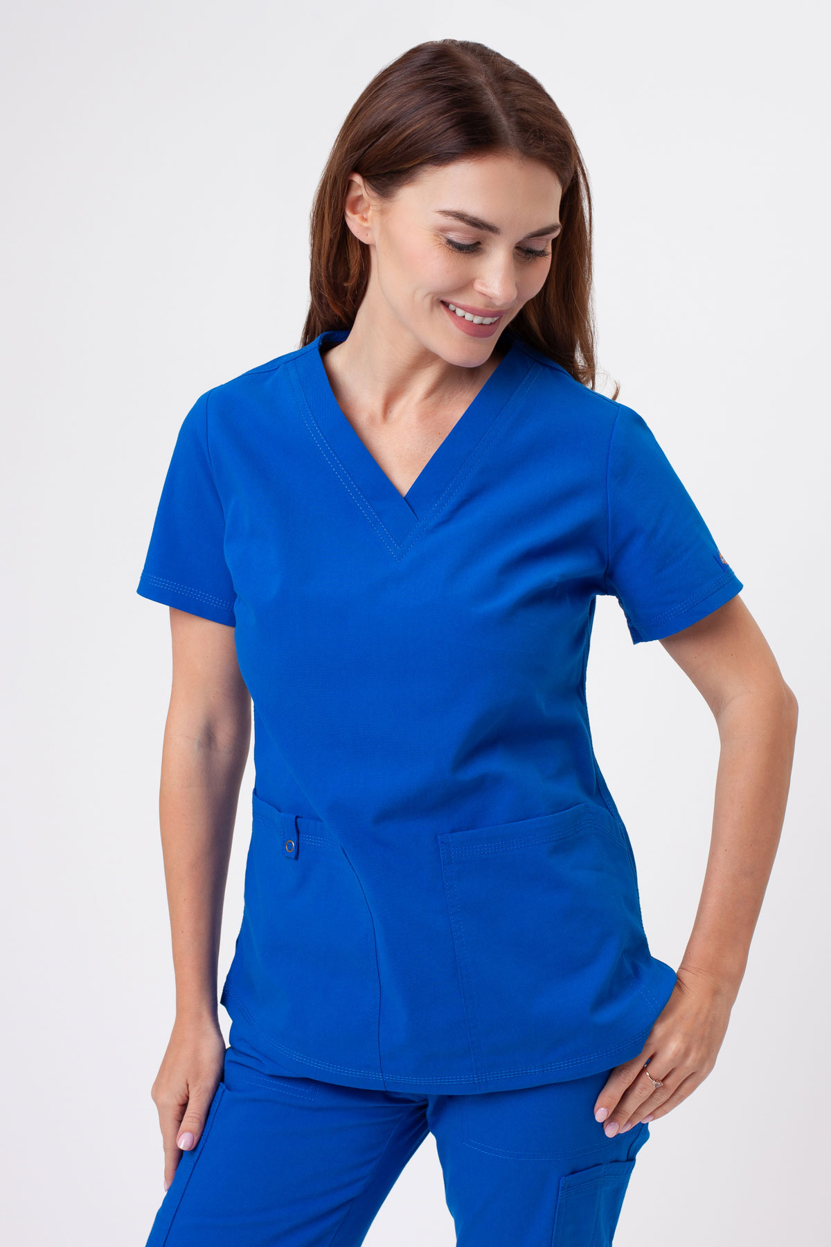 Dámska lekárska súprava Dickies Forge V-neck kráľovsky modrá-3
