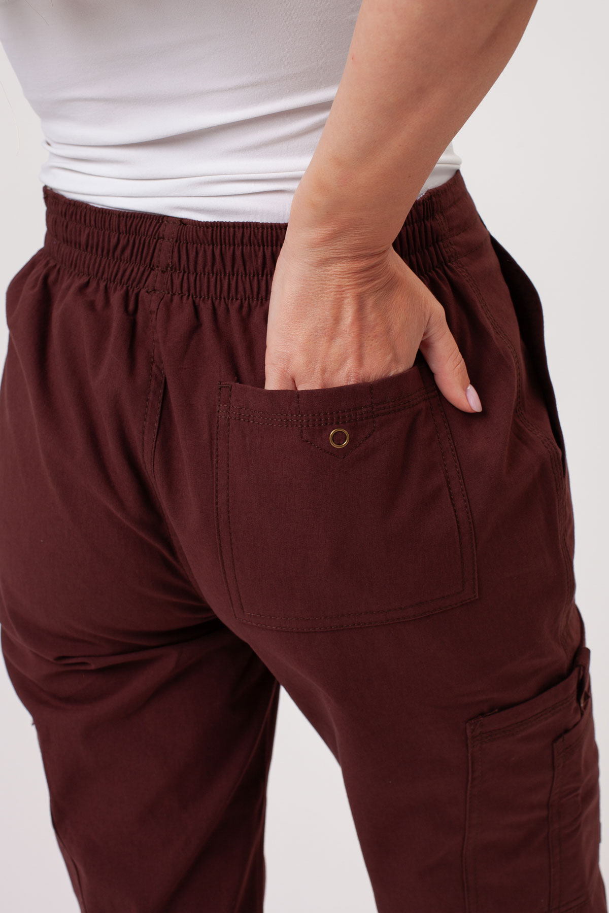Dámske lekárske nohavice Dickies Forge Straight Leg hnedé-4