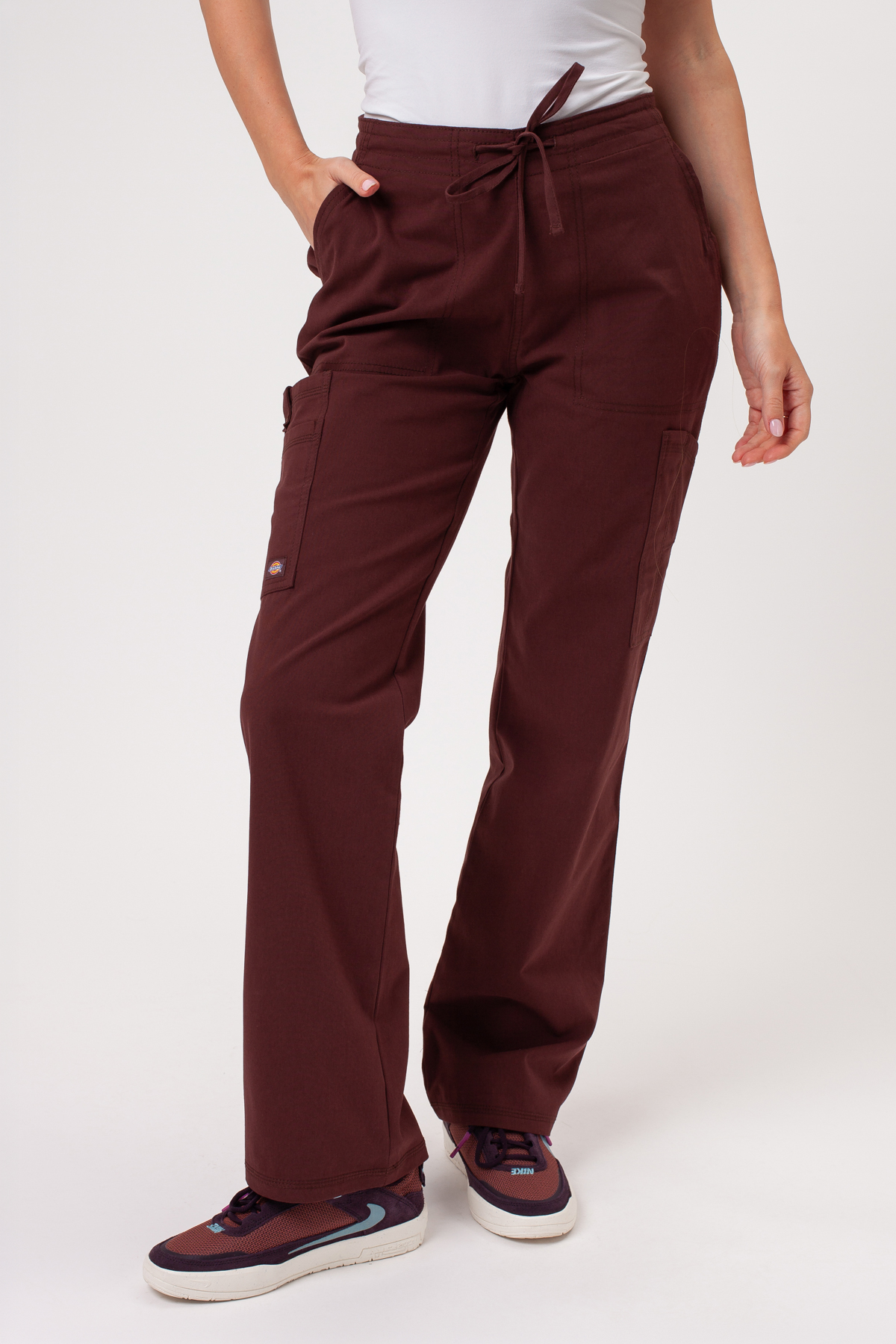 Dámska lekárska súprava Dickies Forge V-neck hnedá-8