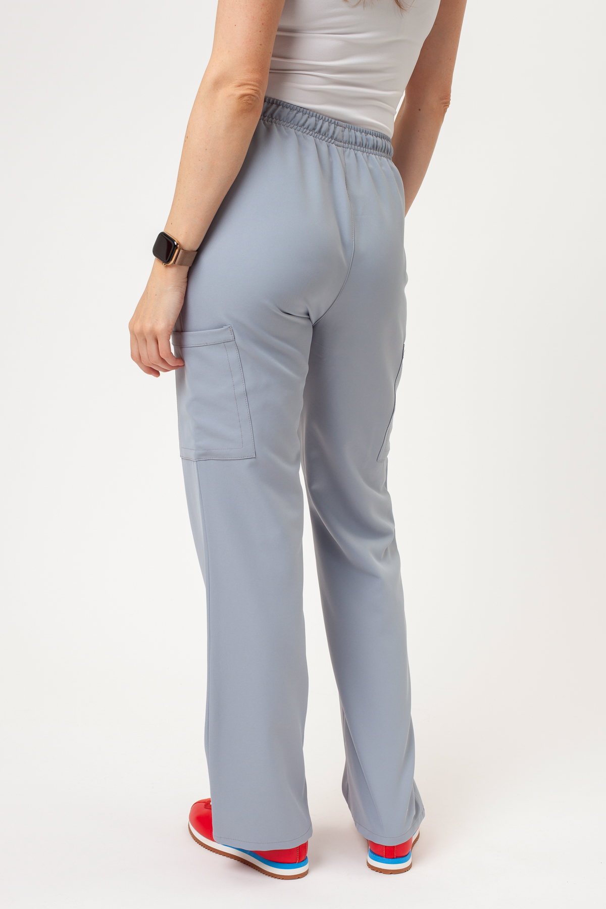 Dámska lekárska súprava Cherokee Ultra V-neck svetlo šedá-9