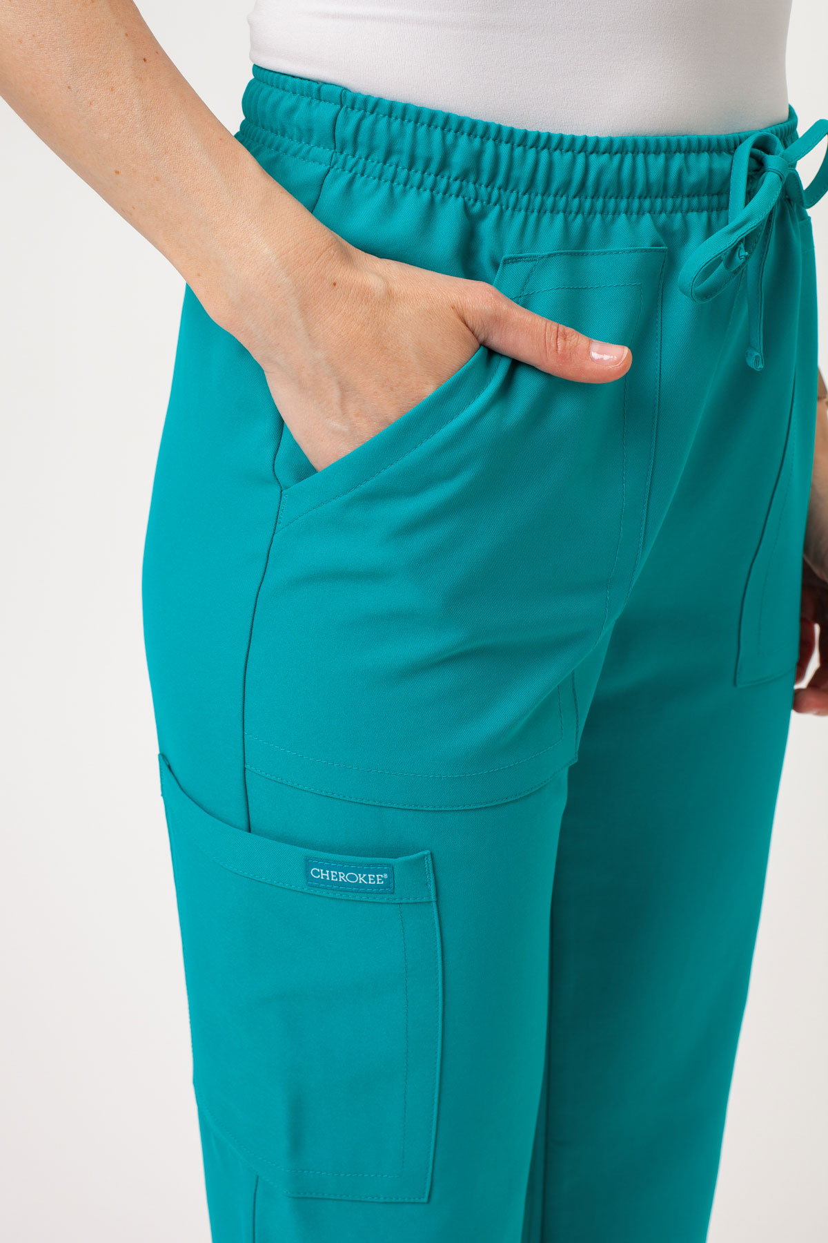 Dámska lekárska súprava Cherokee Ultra V-neck morsky modrá-8