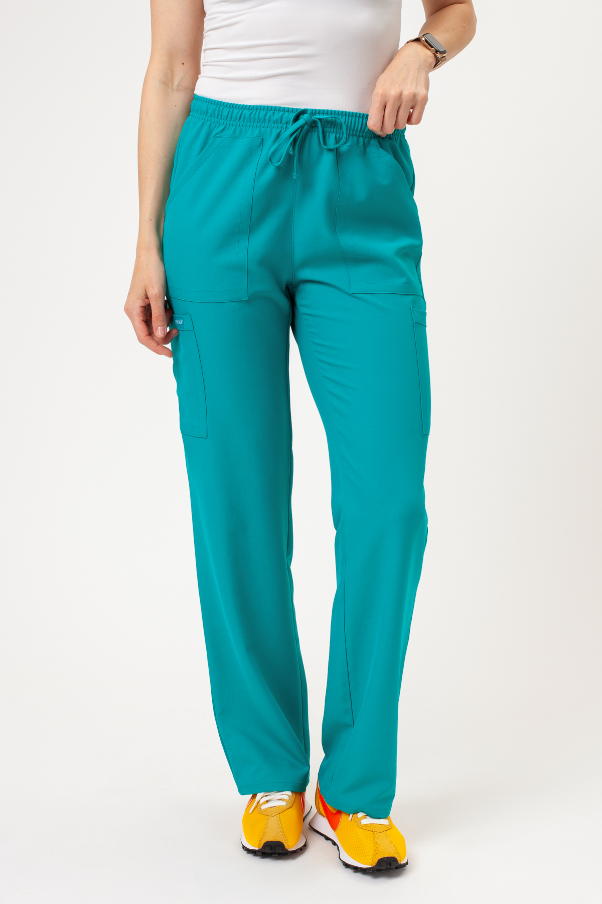 Dámska lekárska súprava Cherokee Ultra V-neck morsky modrá-6