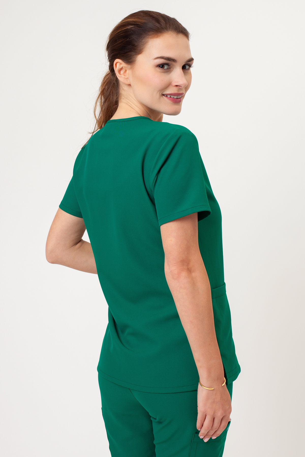 Dámska lekárska blúza Cherokee Ultra V-neck Top zelená-2
