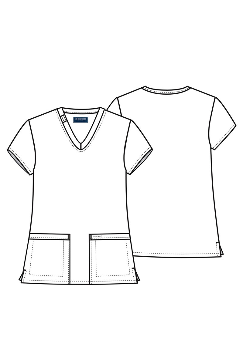 Dámska lekárska blúza Cherokee Ultra V-neck Top zelená-7