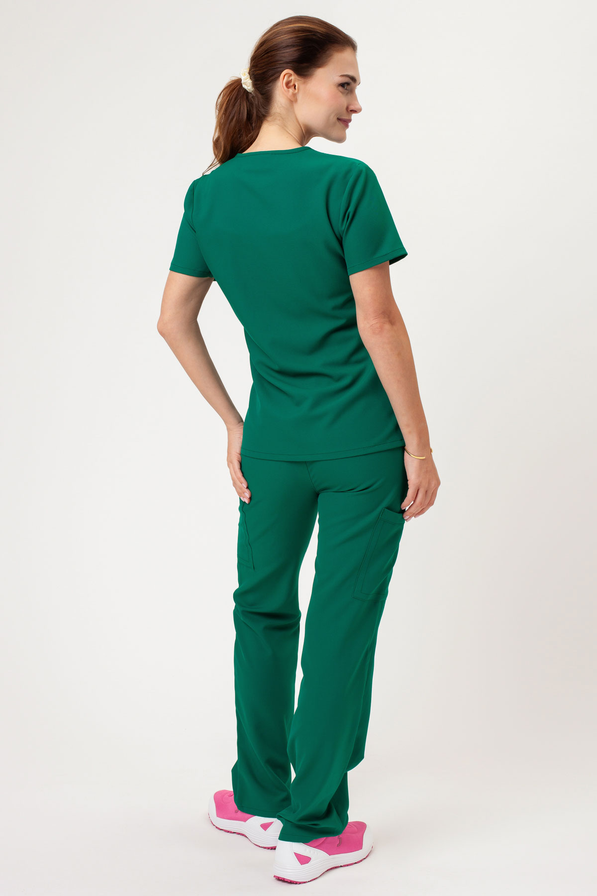 Dámska lekárska blúza Cherokee Ultra V-neck Top zelená-6