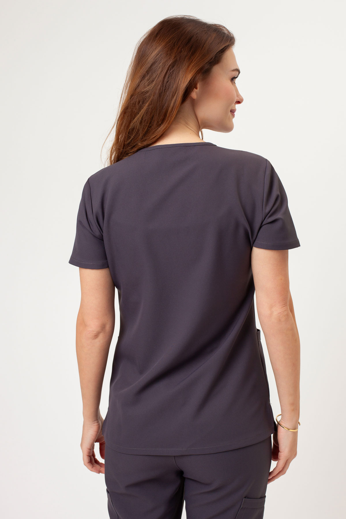 Dámska lekárska blúza Cherokee Ultra V-neck Top šedá-3