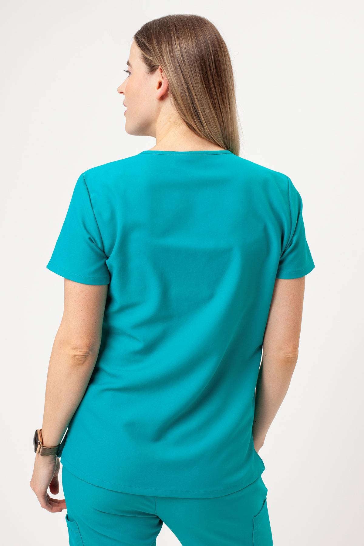 Dámska lekárska blúza Cherokee Ultra V-neck Top morsky modrá-1