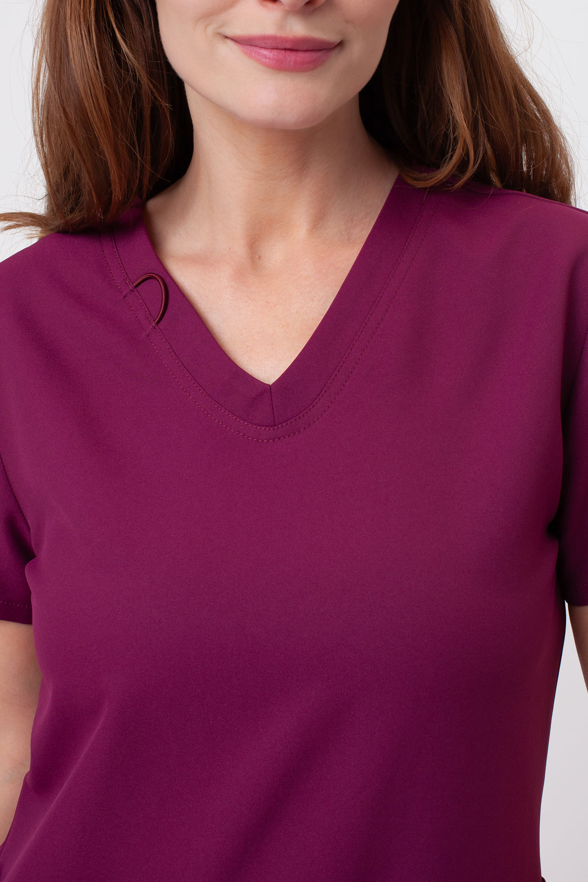 Dámska lekárska blúza Cherokee Ultra V-neck Top čerešňová červená-4