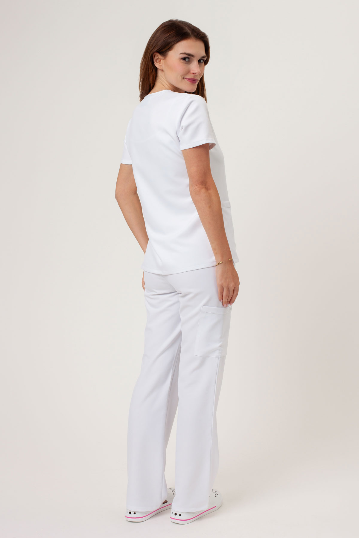 Dámska lekárska blúza Cherokee Ultra V-neck Top biela-6