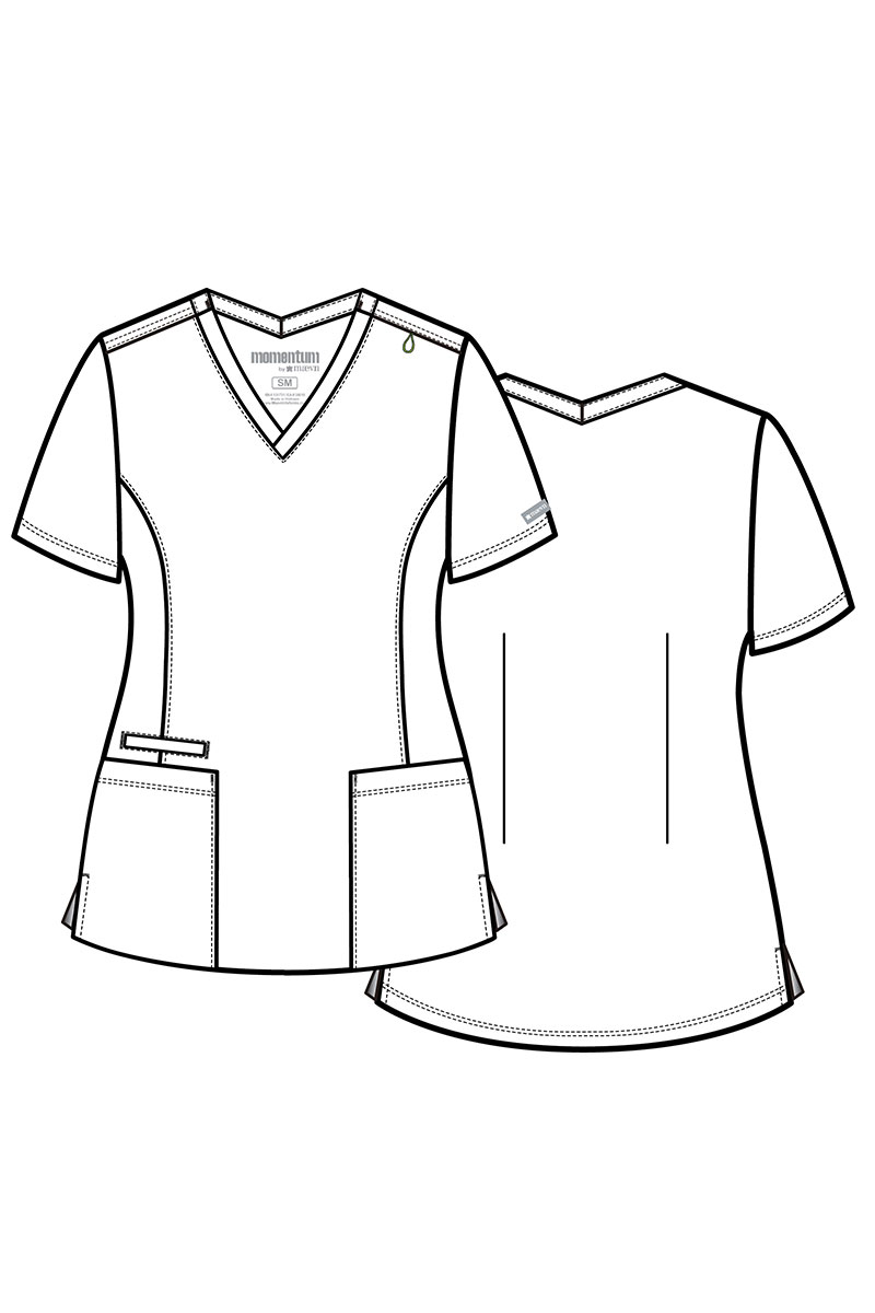 Lekárska dámská blúzka Maevn Momentum Double V-neck pastelově zelená-8