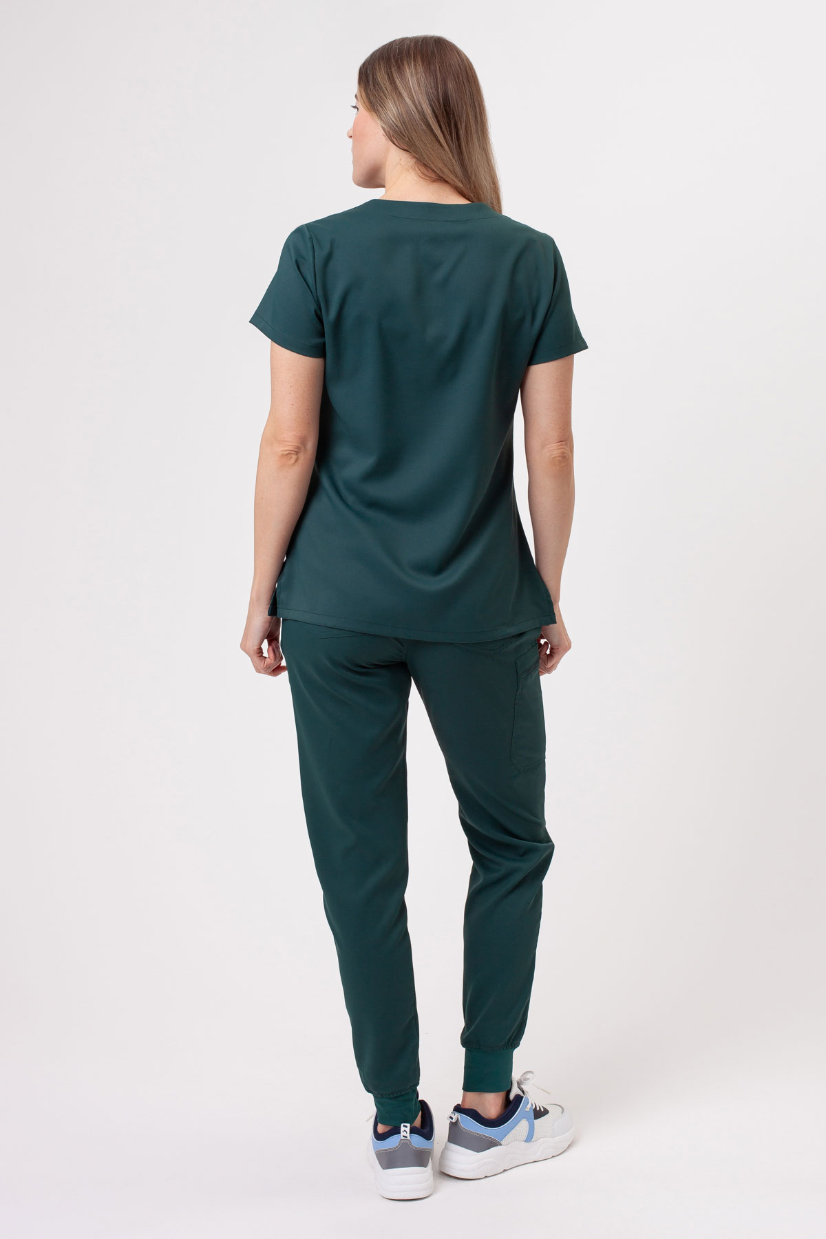 Dámske lekárske nohavice Sunrise Lite Fit jogger tmavo zelené-8