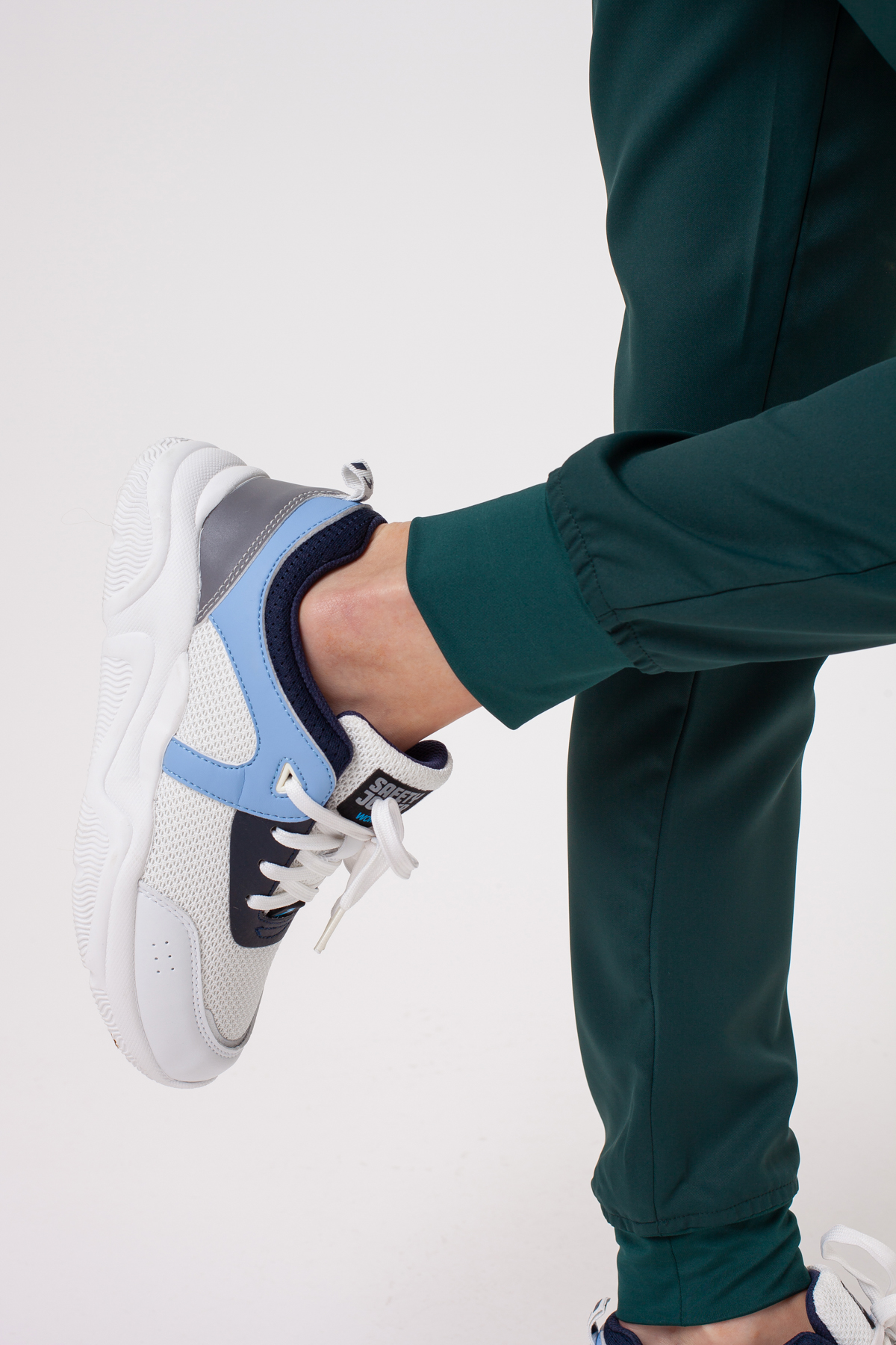 Dámske lekárske nohavice Sunrise Lite Fit jogger tmavo zelené-6