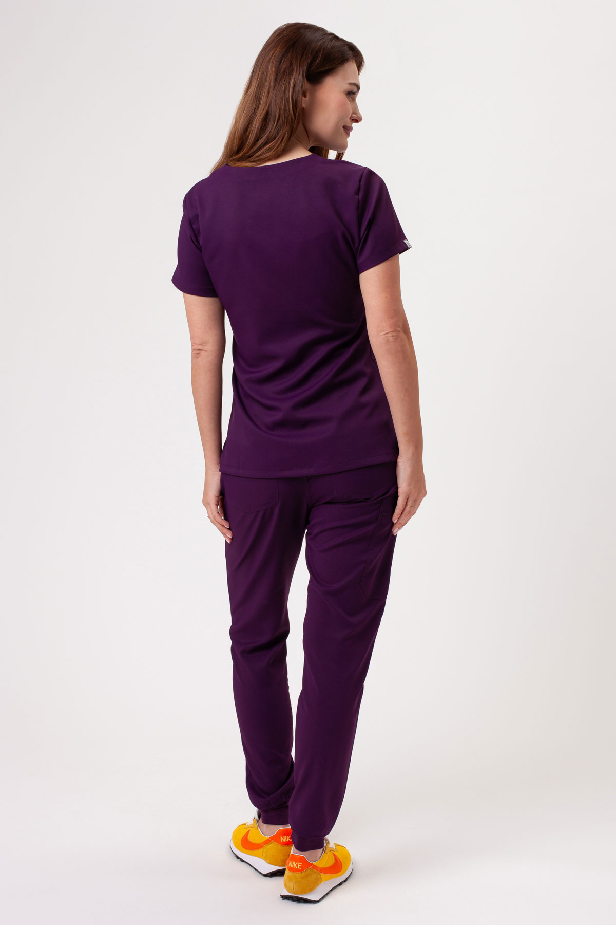 Dámska lekárska súprava Sunrise Lite Fit jogger baklažánová-1