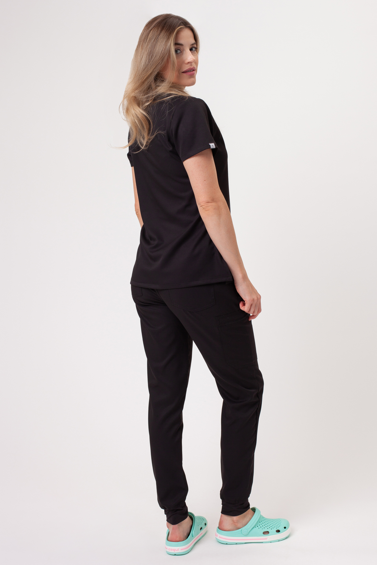 Dámske lekárske nohavice Sunrise Lite Fit jogger čierne-8