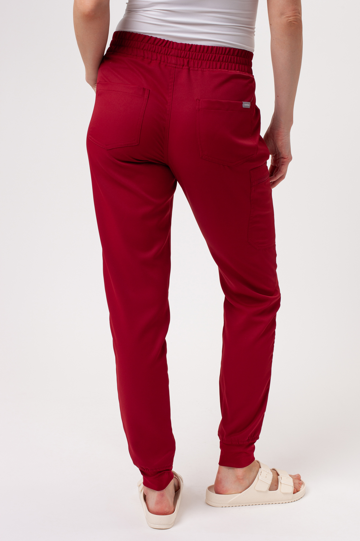 Dámska lekárska súprava Sunrise Lite Fit jogger burgundová-9
