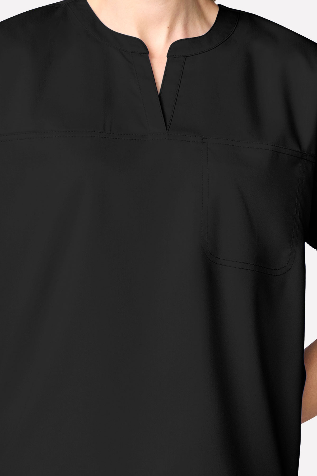 Dámska lekárska blúza Cherokee Revolution Mandarin Collar čierna-2