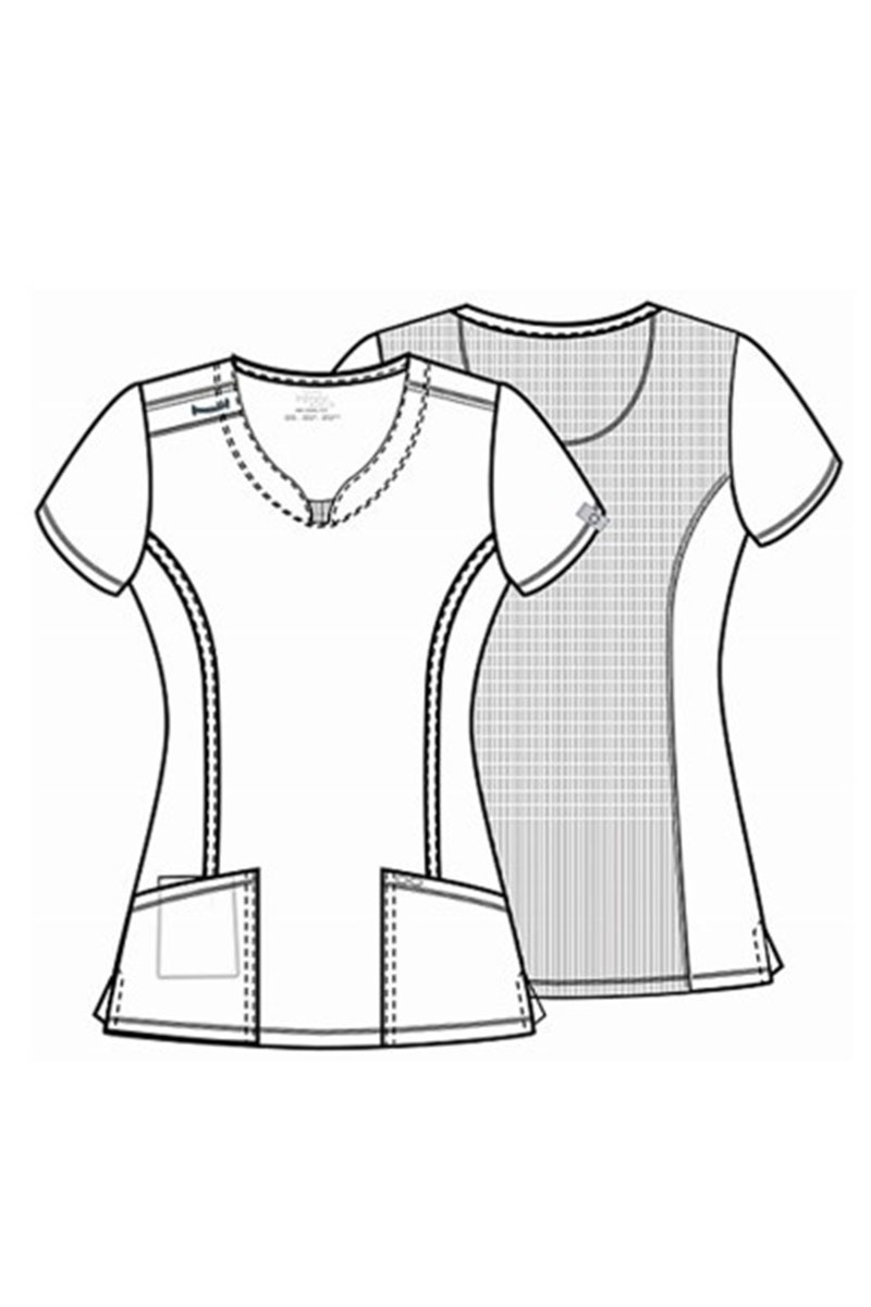 Dámska lekárska blúza Cherokee Infinity Round Neck zelená-9