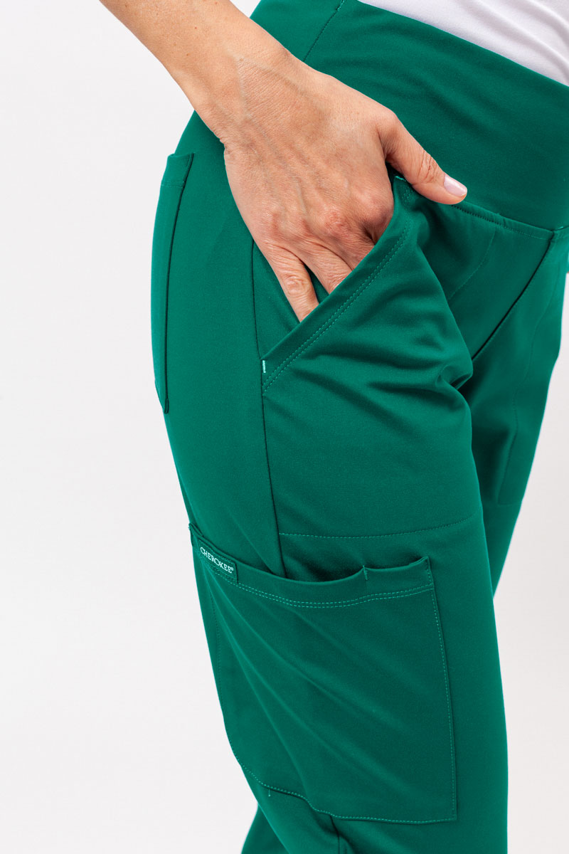Dámske lekárske nohavice Cherokee Achieve Jogger zelené-4