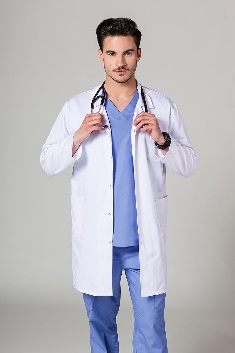 Lekársky pracovný plášť Sunrise Uniforms biely-5
