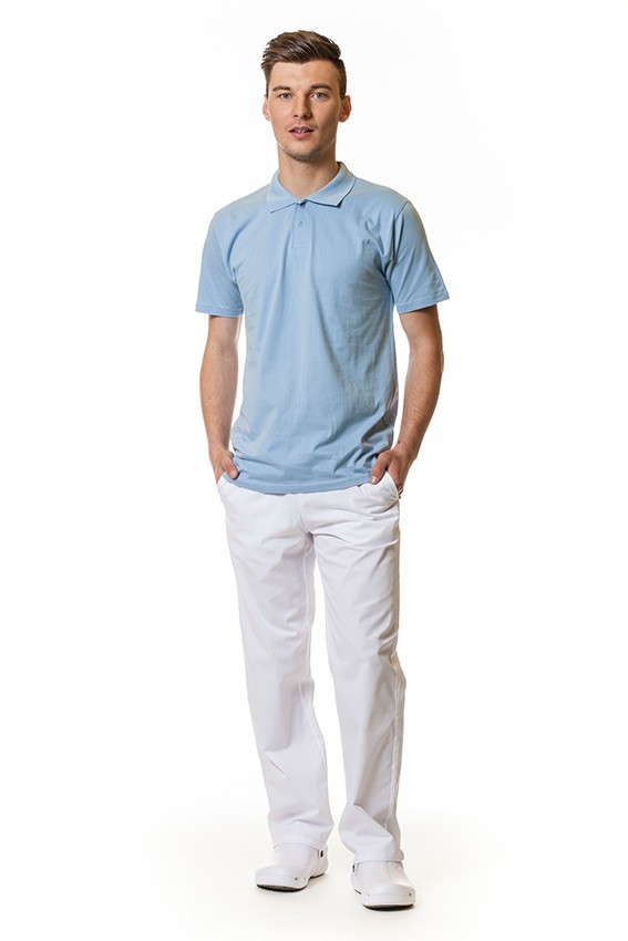 Pánske Polo tričko Malfini modré-2