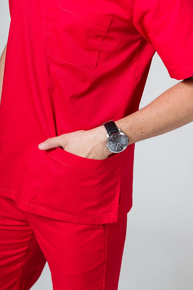 Univerzálna lekárska blúzka Sunrise Uniforms červená-2