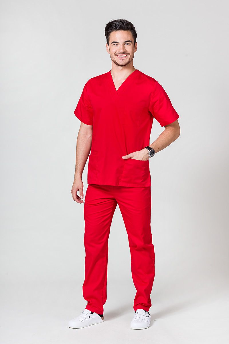Univerzálna lekárska blúzka Sunrise Uniforms červená-4