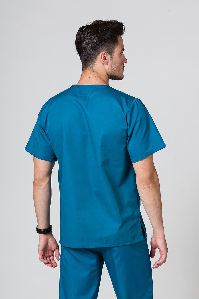 Univerzálna lekárska blúzka Sunrise Uniforms karaibsky modrá-1