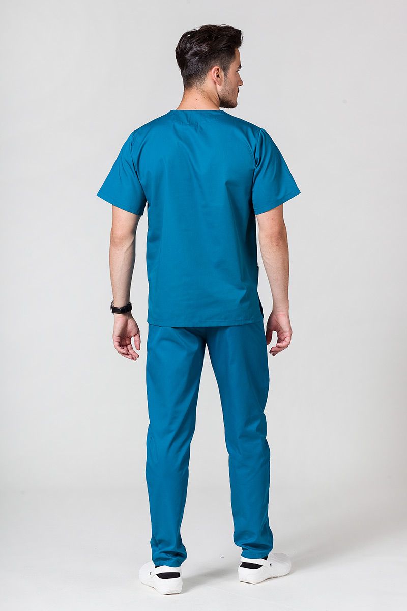 Univerzálna lekárska blúzka Sunrise Uniforms karaibsky modrá-5