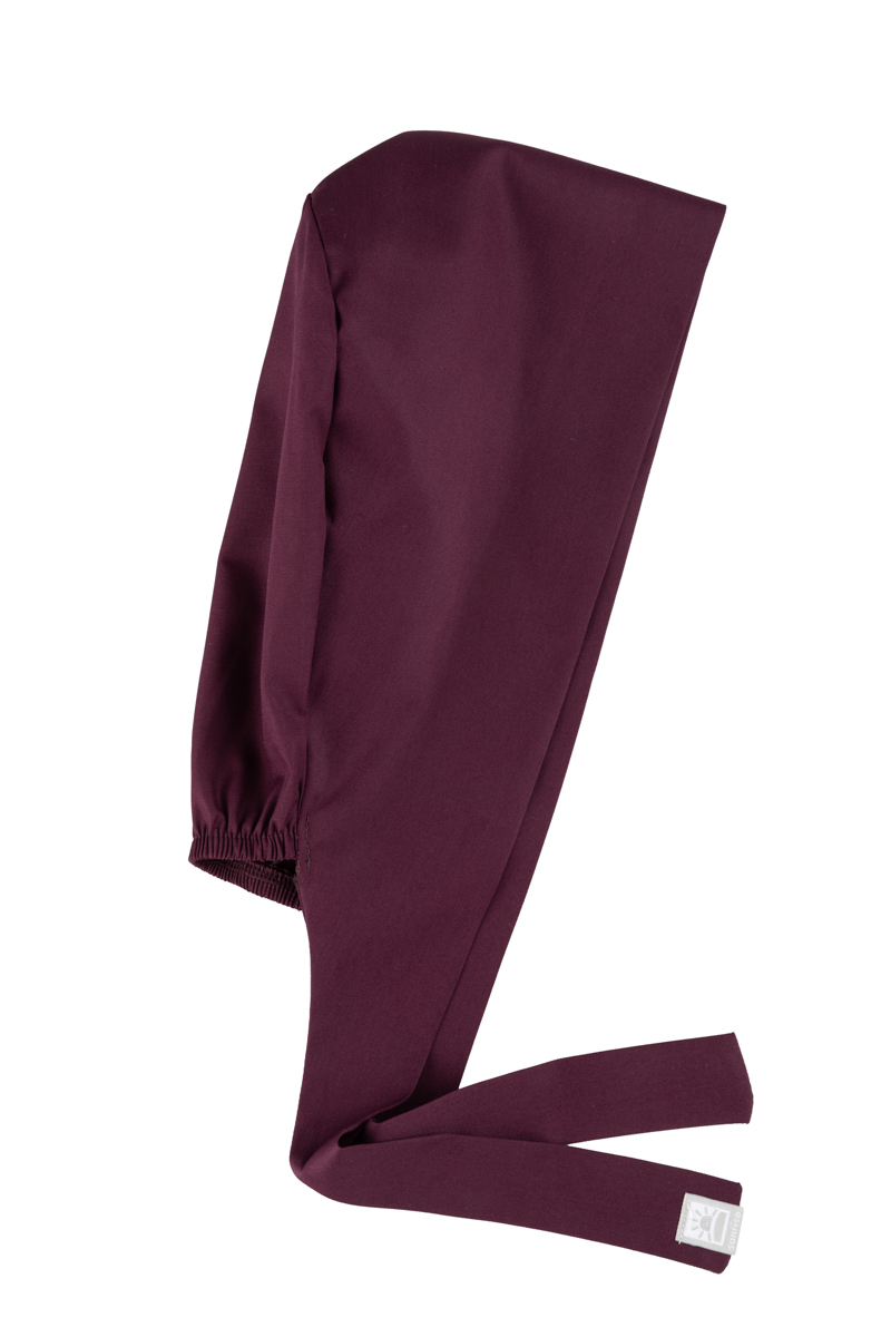 Lekárska čiapka Sunrise Uniforms Fresh burgundová (zavinovacia)-2