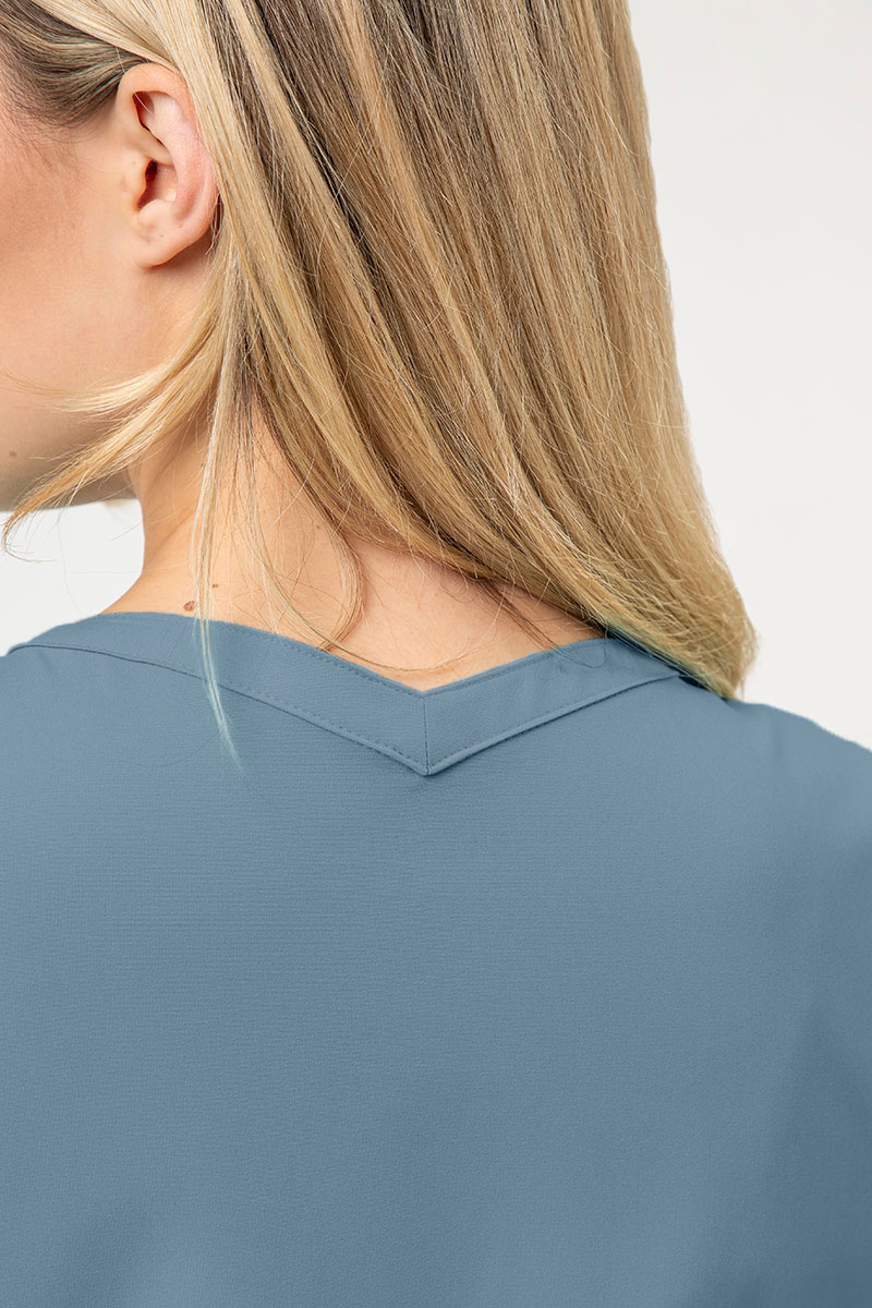 Lekárska dámská blúzka Maevn Momentum Double V-neck pastelově modrá-2