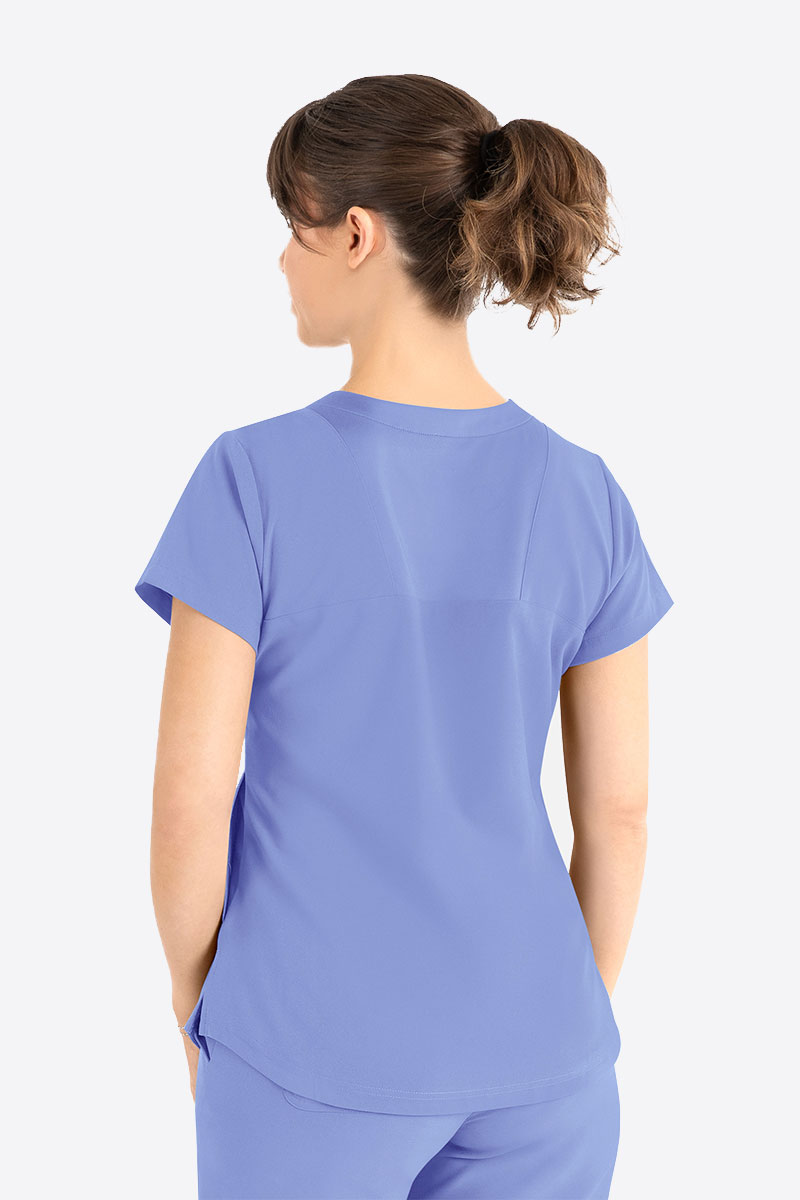 Dámska lekárska blúza Maevn Momentum Round Neck klasicky modrá-1