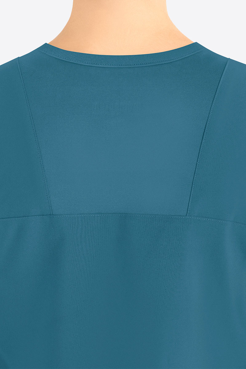 Dámska lekárska blúza Maevn Momentum Round Neck karaibsky modrá-3