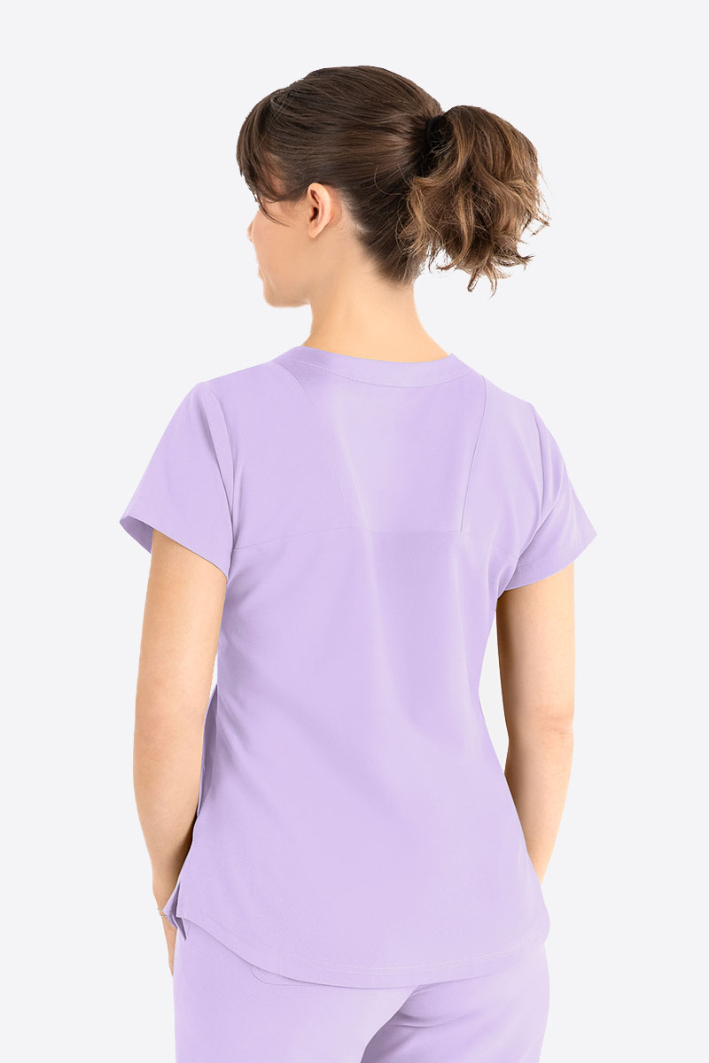 Dámska lekárska blúza Maevn Momentum Round Neck levanďulová-1