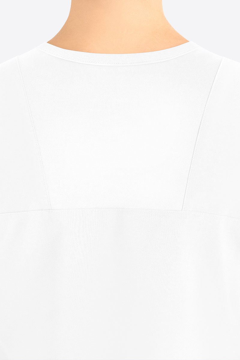 Dámska lekárska blúza Maevn Momentum Round Neck biela-3