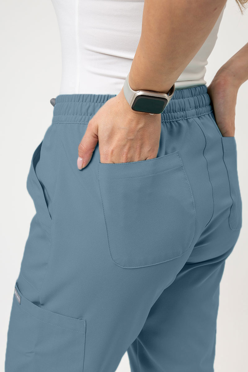 Dámske lekárske nohavice Maevn Momentum 6-pocket pastelovo modré-2