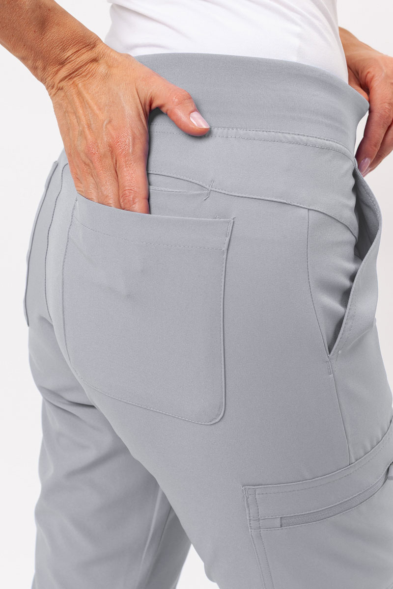 Dámske lekárske nohavice Maevn Momentum Flare svetlo šedé-4