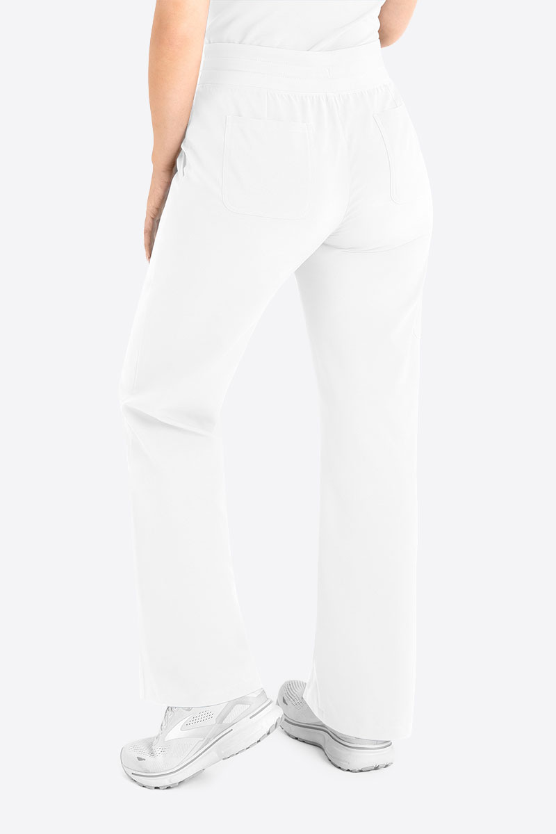 Dámske lekárske nohavice Maevn Momentum Wide Leg biele-1