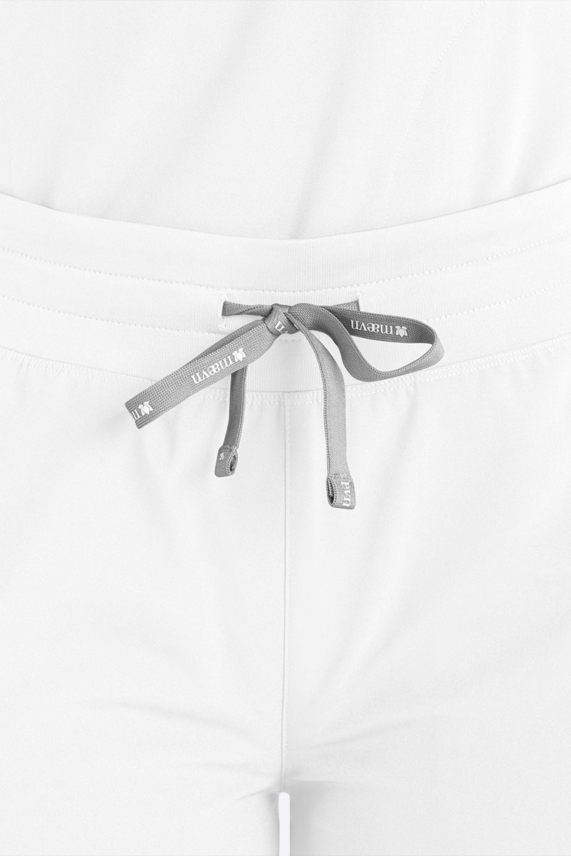 Dámske lekárske nohavice Maevn Momentum Wide Leg biele-2