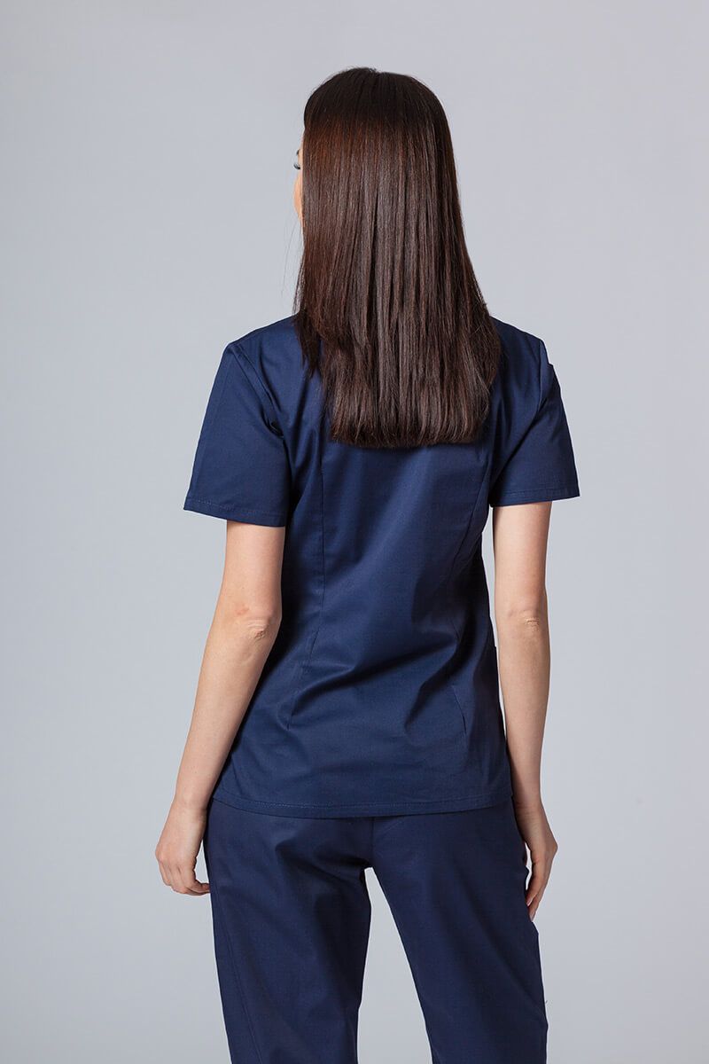 Lekárska dámska blúzka Sunrise Uniforms Basic Light námornícky modrá-1