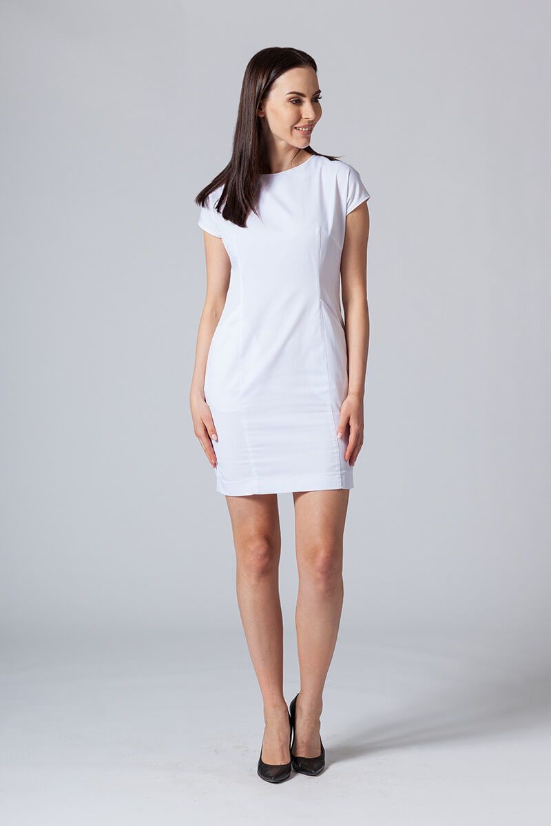 Lekárske šaty Sunrise Uniforms Elite biele-1