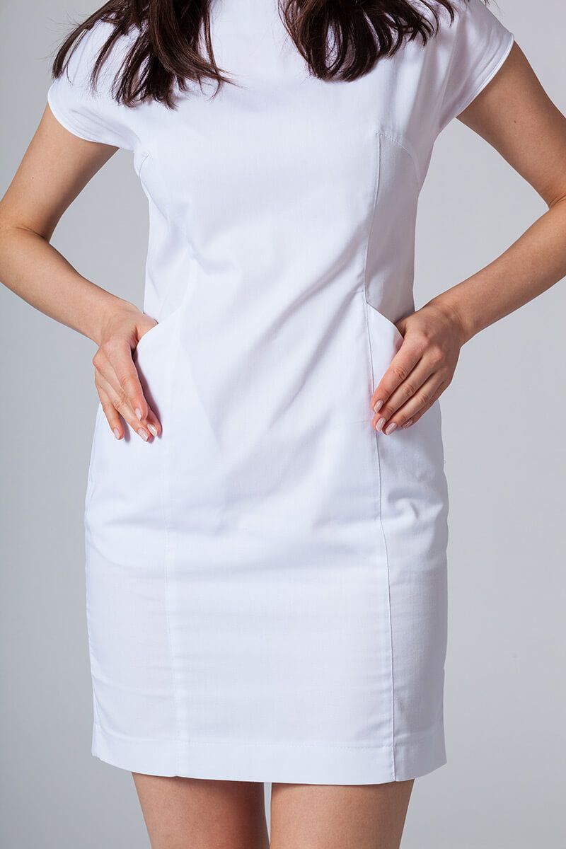 Lekárske šaty Sunrise Uniforms Elite biele-5