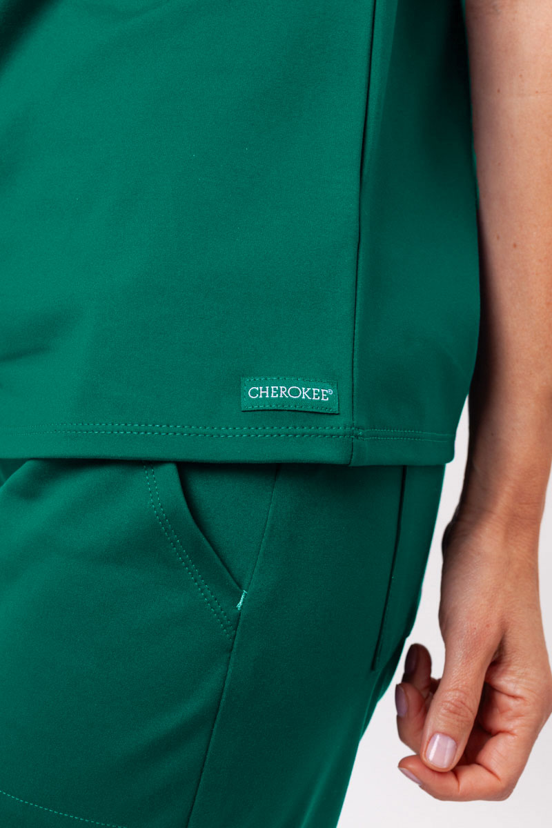 Dámska lekárska halena Cherokee Achieve Crew Neck zelená-5