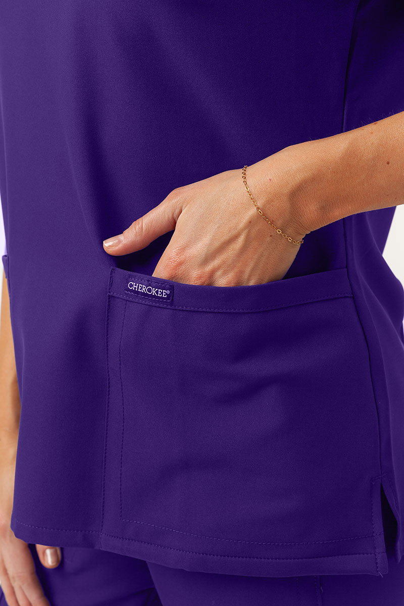 Dámska lekárska blúza Cherokee Ultra V-neck Top fialová-3