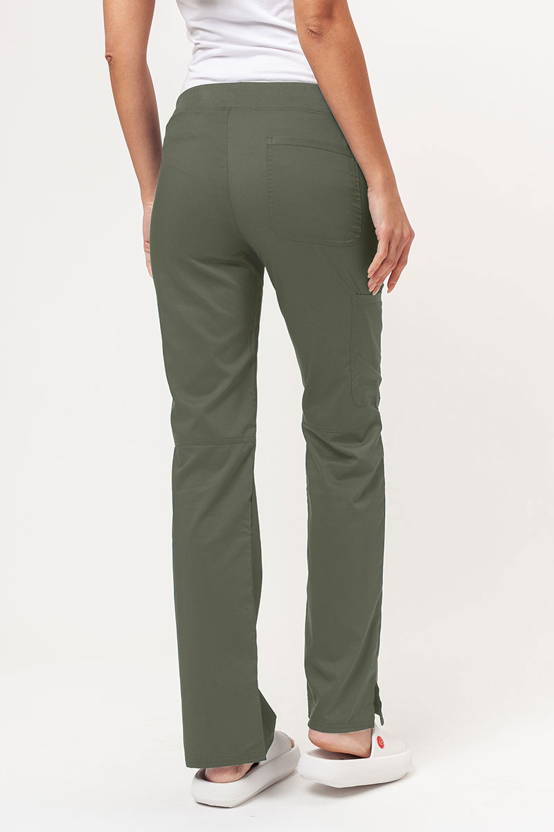 Dámske lekárske nohavice Cherokee Revolution Straight Leg olivkové-1