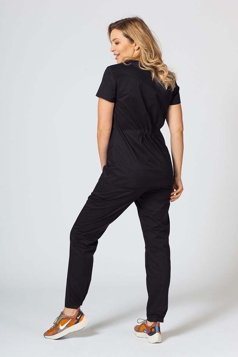 Lekárska súprava Sunrise Uniforms Active II čierna (s blúzkou Fit - elastic)-1