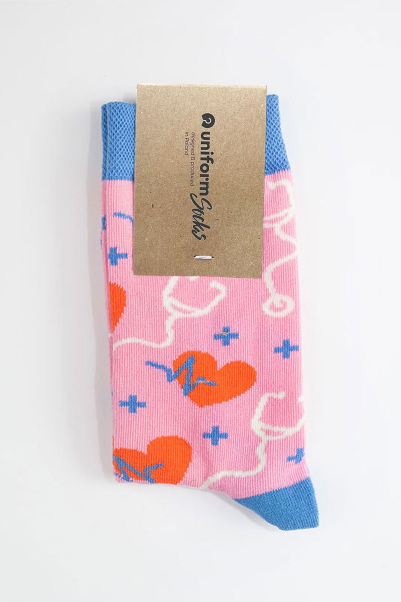 Farebné ponožky Check My Pulse - UniformSocks-3